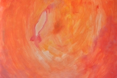 Orange (Acryl auf Papier, 42 x 59,4 cm)