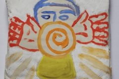 O. T. (Öl auf Modelliermasse, ca. 10 x 15 cm)