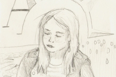 anna (Bleistift auf Papier, ca. 14,8 x 21 cm)