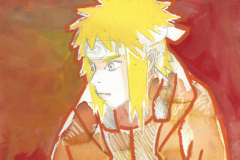 Lehrerserie-13-Minato-Namikaze (Gouache auf Papier, 15 x 21 cm)
