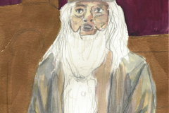 Lehrerserie-14-Albus-Dumbledore (Gouache auf Papier, 15 x 21 cm)