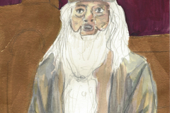 Lehrerserie-14-Albus-Dumbledore (Gouache auf Papier, 15 x 21 cm)