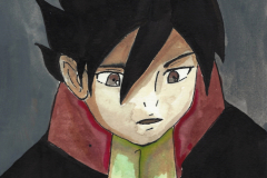 Lehrerserie-17-Dominic-Sorel (Gouache auf Papier, 15 x 21 cm)