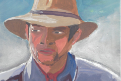 Lehrerserie-4-Dr-Grant (Gouache auf Papier, 15 x 21 cm)