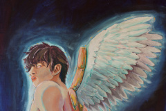Engel (Öl auf Leinwandkarton, ca. 60 x 80 cm)