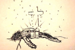 O. T. (Fineliner auf Papier ?? x ?? cm)