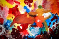 Expressionistisch (Acryl auf Papier 42 x 29,7 cm)