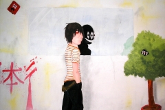 O. T. (Acryl auf Leinwand ca. 42 x 29,7 cm)