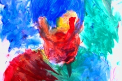 O. T. (Acryl auf Papier, 59,4 x 42 cm)