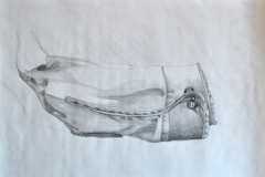 Ärmel (Bleistift auf Papier, ca. 29,7 x 21 cm)