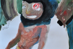 O. T. (Acryl auf Papier, ca. 29,7 x 42 cm)