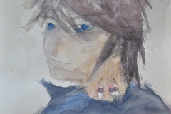 O. T. (Aquarell auf Papier, ca. 29,7 x 42 cm)