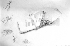 Kaugummi (Bleistift auf Papier, 59,4 x 42 cm)