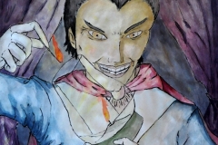 Der Zauberer (Aquarell, Tusche auf Papier, 42 x 59,4 cm)