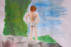 Freiheit (Acryl auf Papier, ca. 42 x 29,7 cm)