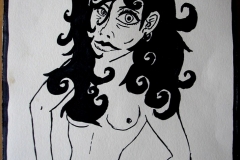 O. T. (Filzstift auf Papier, ca. 21 x 29,7 cm)