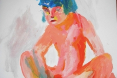 O. T. (Acryl auf Papier, ca. 21 x 29,7 cm)