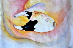 Krabbenhand (Acryl auf Papier, ca. 42 x 29,7 cm)