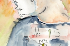 No 15 (Bleistift, Aquarell auf Papier, 21 x 29,7 cm)