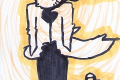 Mister - Postkarte (Copics auf Papier, 14,8 x 10,5 cm)