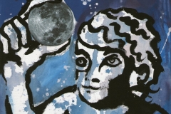 O. T. (Acryl auf Leinwand, ca. 14 x 21 cm)