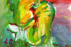 O. T. (Acryl auf Papier, ca. 21 x 29,7 cm)