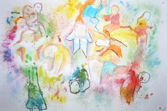 Figuren Skizzen (versch. Techniken, 59,4 x 42 cm)