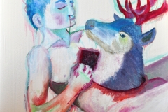 O. T. (Öl auf Karton, ca. 70 x 60 cm)