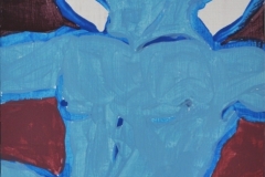 O. T. (Acryl auf Holz, ca. 8 x 15 cm)