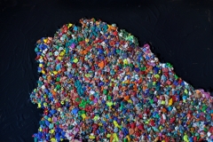 it's stardust were made of (Fimo, Acryl auf Holz, ca. 60 x 30 cm)