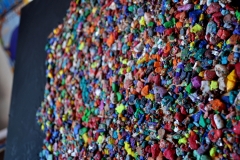 it's stardust were made of (Fimo, Acryl auf Holz, ca. 60 x 30 cm)