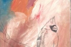 O. T. (Öl, Bleistift auf Holz, ca. 20 x 30 cm)