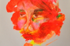 O. T. (Acryl, Filzstifte auf Papier, 15 x 15 cm)