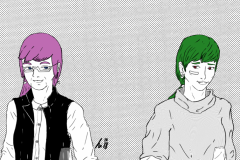 3 Inktober - Sayoko und Aisah (digitale Arbeit)