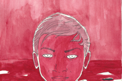 23 Inktober (Tusche, Aquarell auf Papier, 21 x 29,7 cm)
