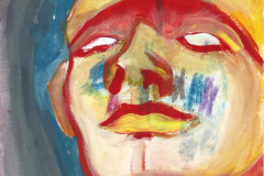 Portrait-1 (Mixed Media auf Papier, 15 x 21 cm)